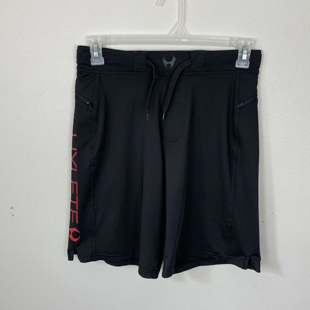 Hylete Mens Shorts Size Small Black Cross Fit Athletic MMA Polyester Pockets